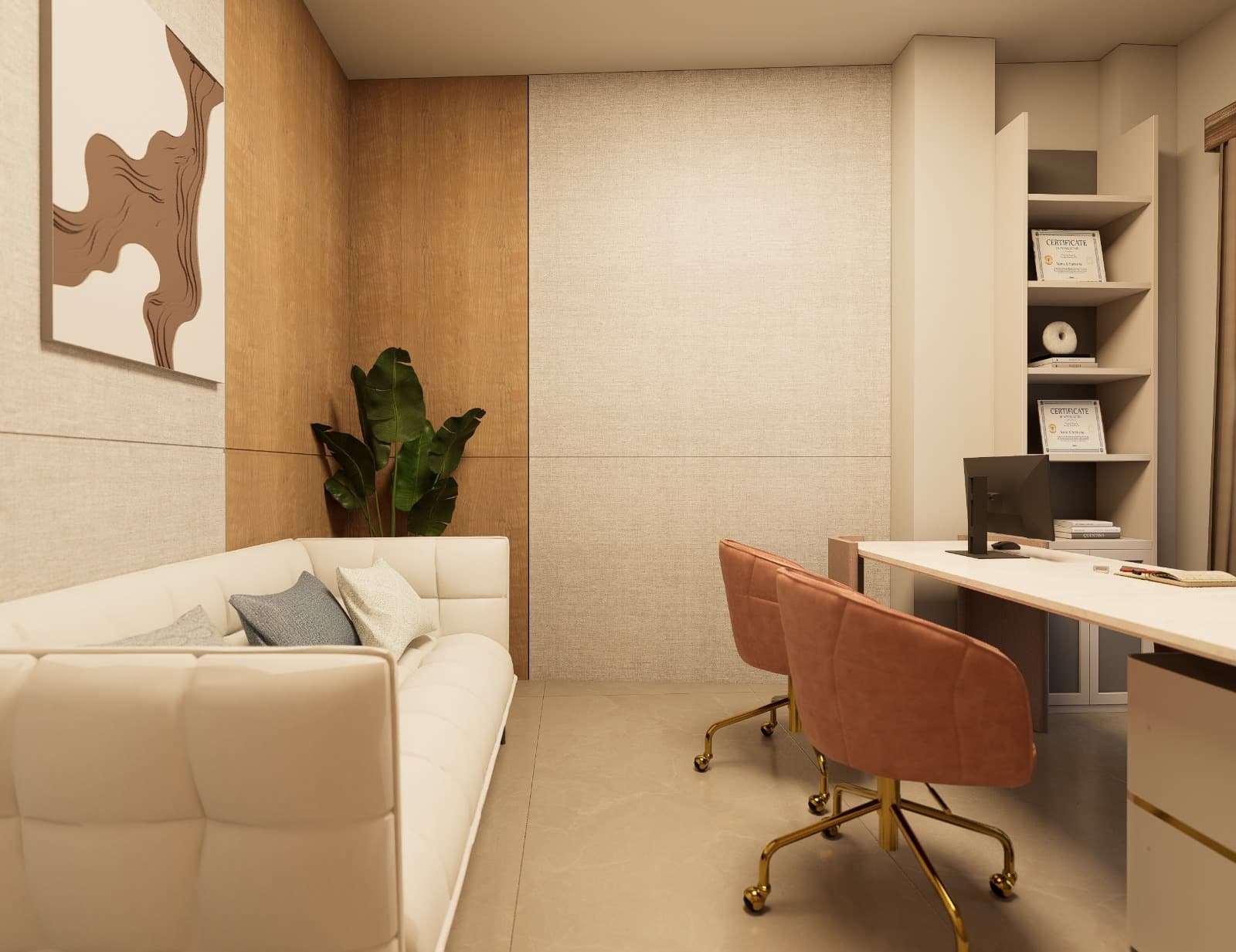 Spacious clinic interior at DB Building, Satungal